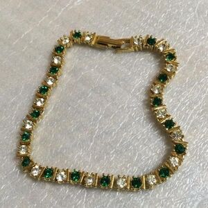 Avon Green Tennis Bracelet